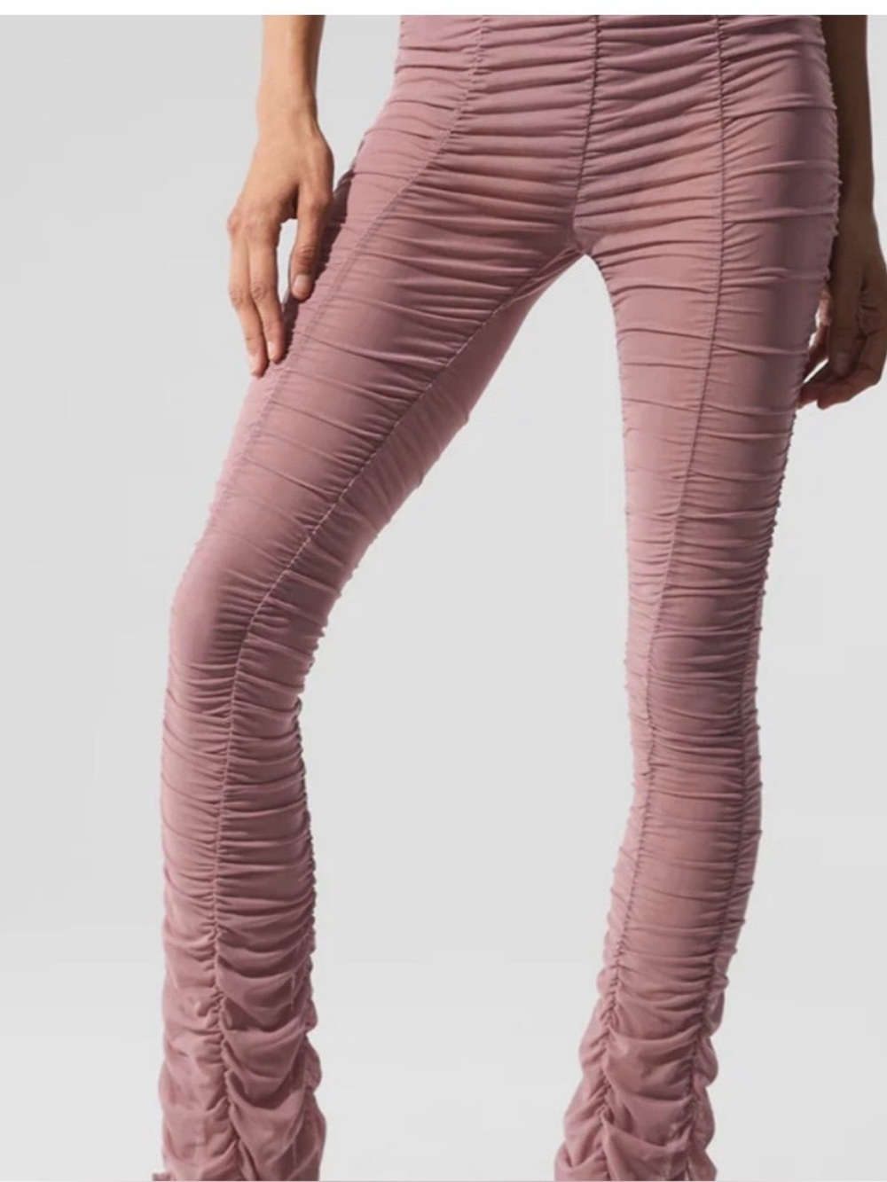 Alo Airlift Mesh High-Waist Cherish Legging Smoky Quartz Size XS